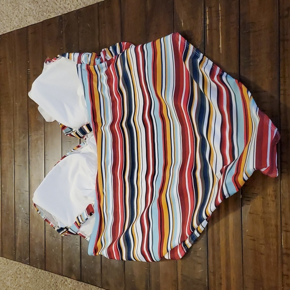 Anne Cole Multi-Colored One Piece Swimsuit Adjustable Straps Size 22W - Picture 5 of 7
